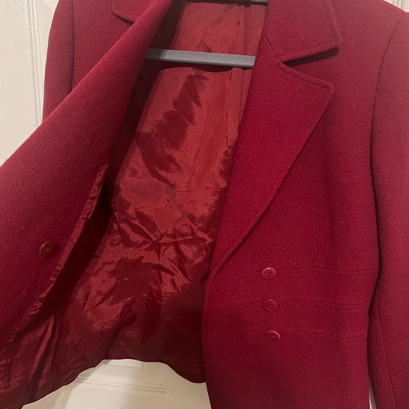 Tahari ASL Red Blazer - Picture 4 of 4